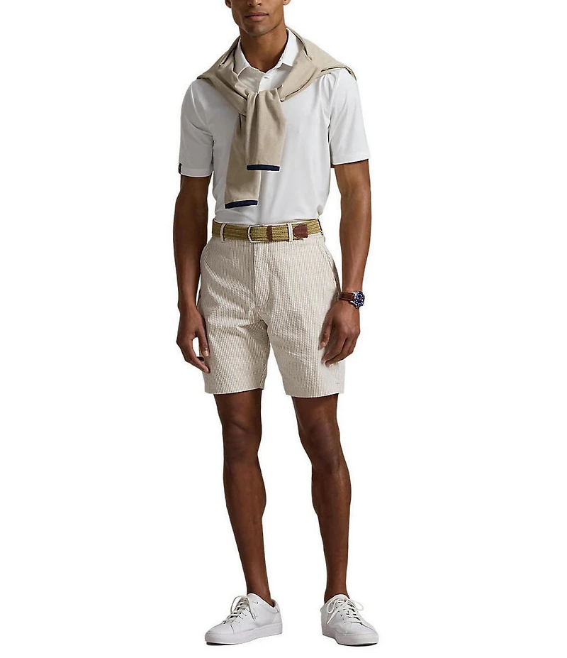 Polo Ralph Lauren RLX Golf Performance Stretch Seersucker 9#double; Inseam Shorts