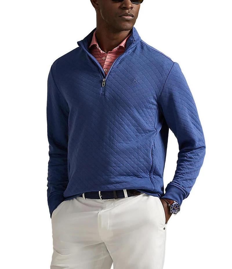 Polo Ralph Lauren RLX Golf Quilted Double-Knit Mockneck Sweatshirt