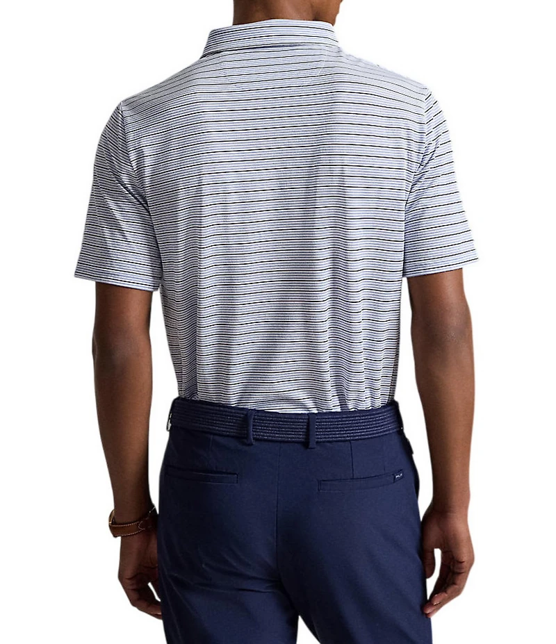 Polo Ralph Lauren RLX Golf Stripe Pique Short Sleeve Polo Shirt