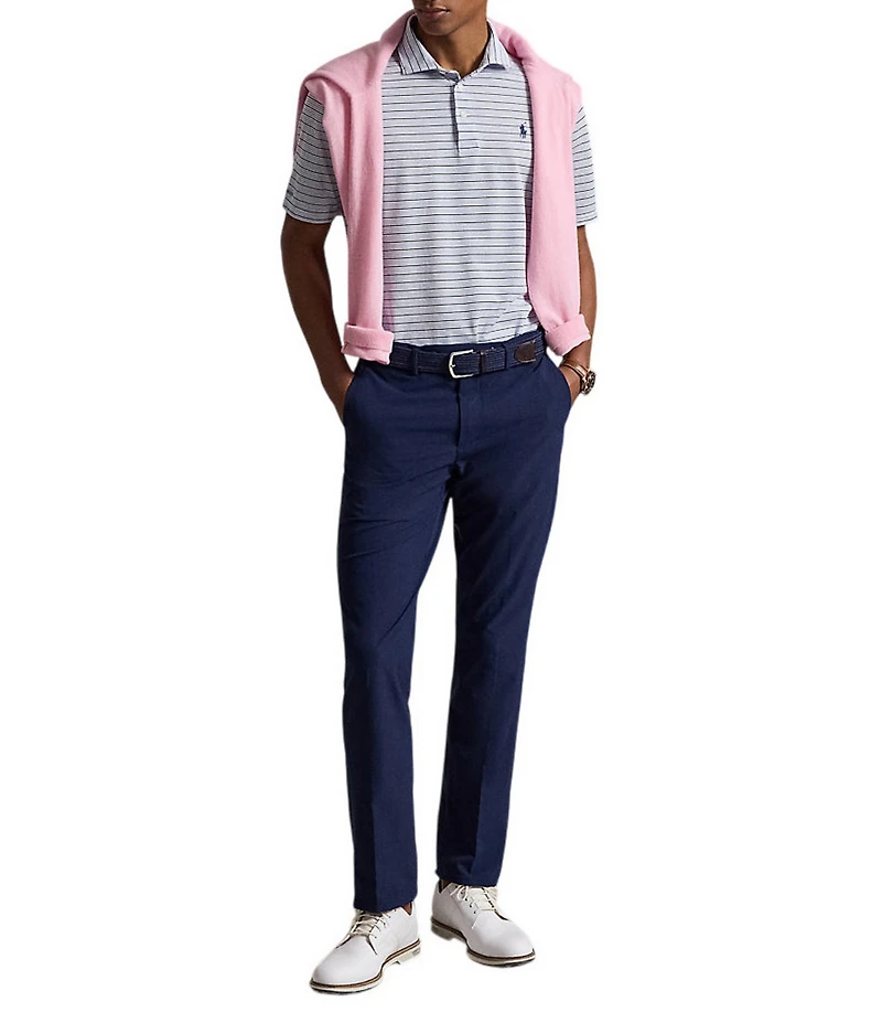 Polo Ralph Lauren RLX Golf Stripe Pique Short Sleeve Polo Shirt