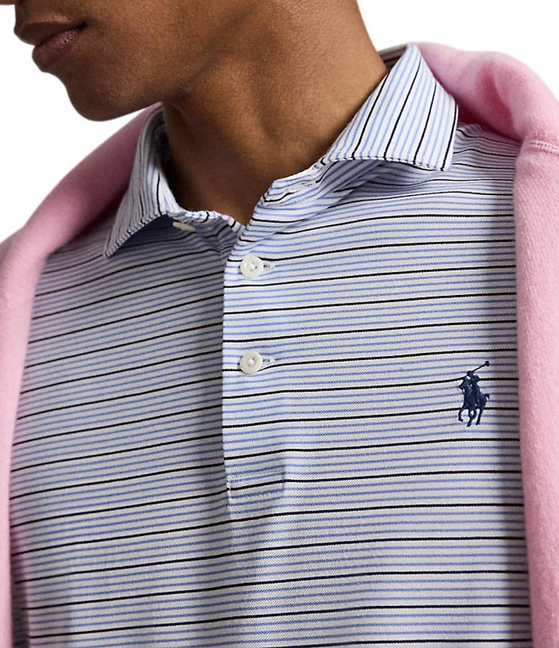 Polo Ralph Lauren RLX Golf Stripe Pique Short Sleeve Polo Shirt