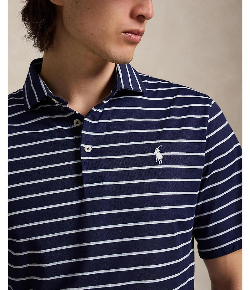 Polo Ralph Lauren RLX Golf Stripe Pique Short Sleeve Polo Shirt