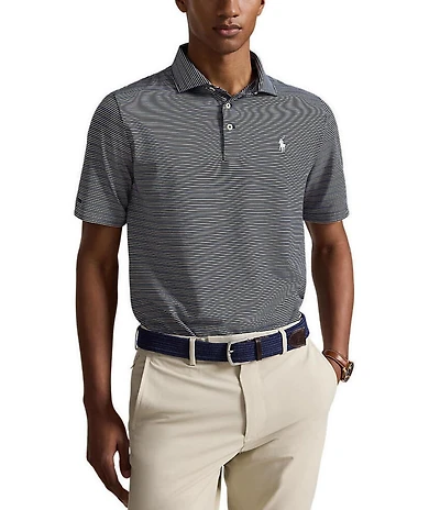 Polo Ralph Lauren RLX Golf Stripe Tour Pique Short Sleeve Polo Shirt