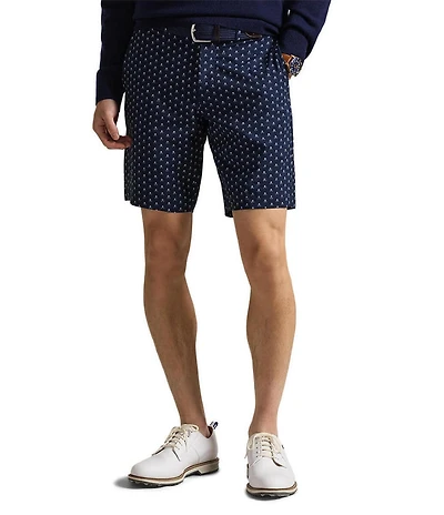 Polo Ralph Lauren RLX Golf Tailored Fit Club Print 9#double; Inseam Shorts