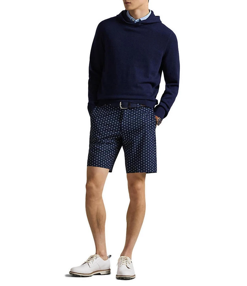 Polo Ralph Lauren RLX Golf Tailored Fit Club Print 9#double; Inseam Shorts