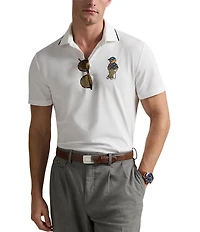 Polo Ralph Lauren RLX Golf Tailored Fit Polo Bear Short Sleeve Polo Shirt