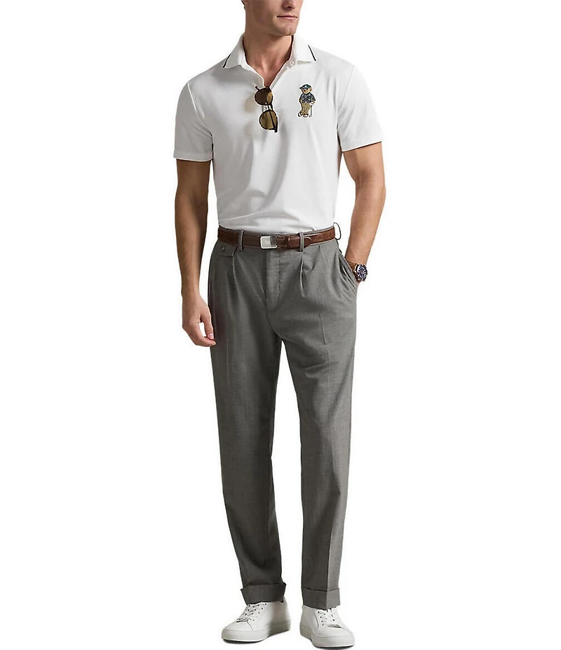 Polo Ralph Lauren RLX Golf Tailored Fit Polo Bear Short Sleeve Polo Shirt