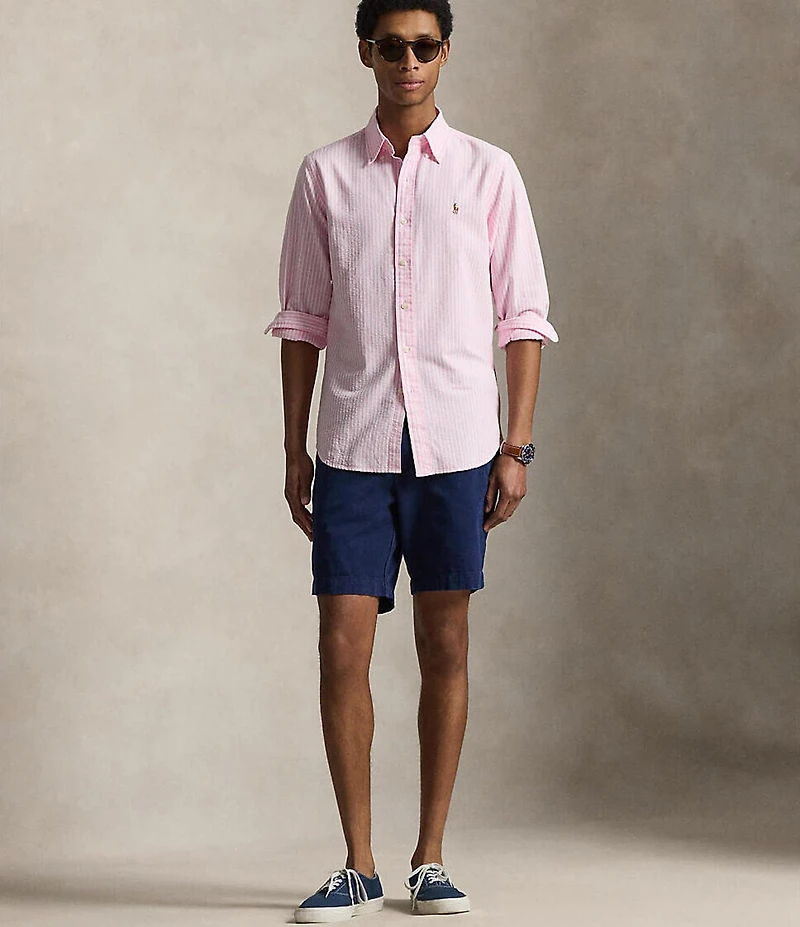 Polo Ralph Lauren Seersucker Oxford Long Sleeve Woven Shirt