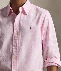 Polo Ralph Lauren Seersucker Oxford Long Sleeve Woven Shirt