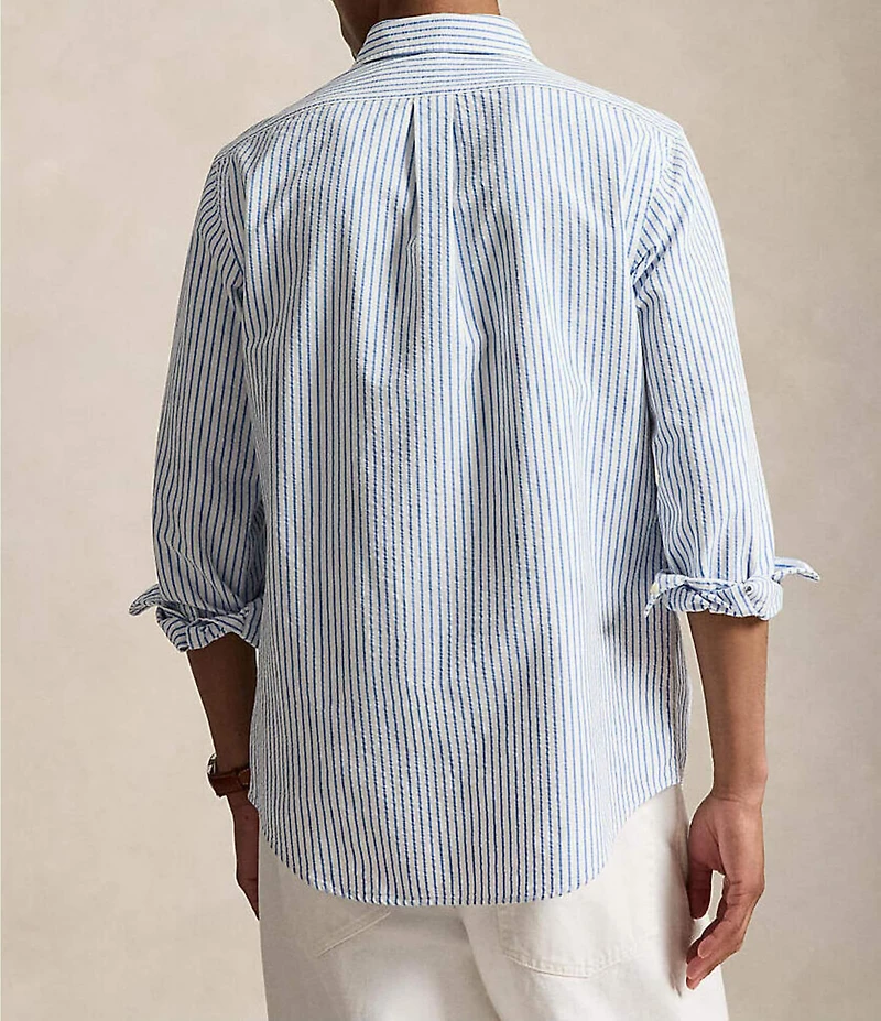 Polo Ralph Lauren Seersucker Oxford Long Sleeve Woven Shirt