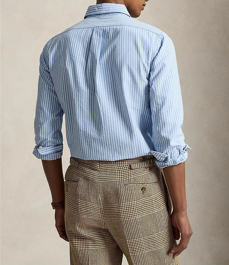 Polo Ralph Lauren Seersucker Oxford Long Sleeve Woven Shirt