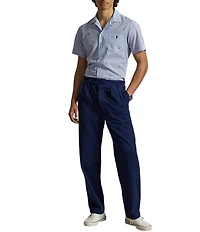 Polo Ralph Lauren Seersucker Sailboat Print Short Sleeve Woven Shirt