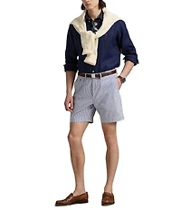 Polo Ralph Lauren Seersucker Stretch 7#double; Inseam Shorts