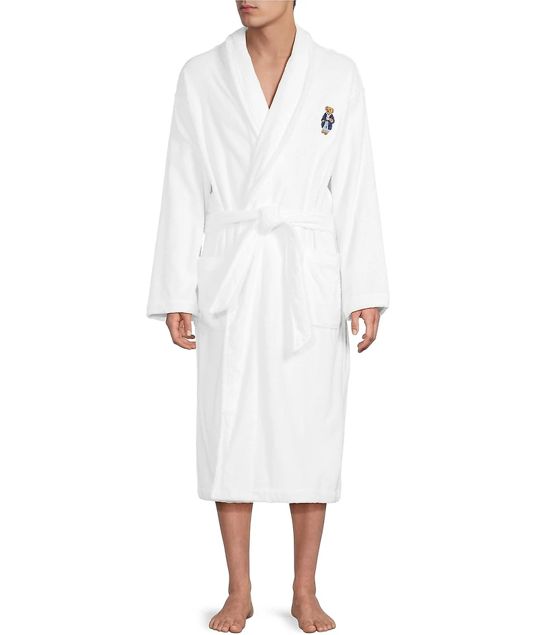 Polo Ralph Lauren Shawl Collar Long Sleeve Terry Cloth Robe