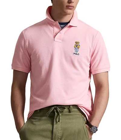 Polo Ralph Lauren Short-Sleeve Classic Fit Polo Bear Mesh Polo Shirt