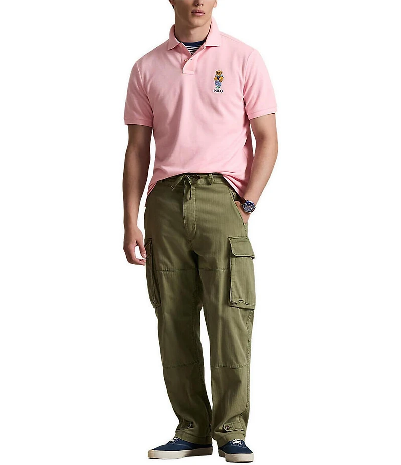 Polo Ralph Lauren Short-Sleeve Classic Fit Polo Bear Mesh Polo Shirt