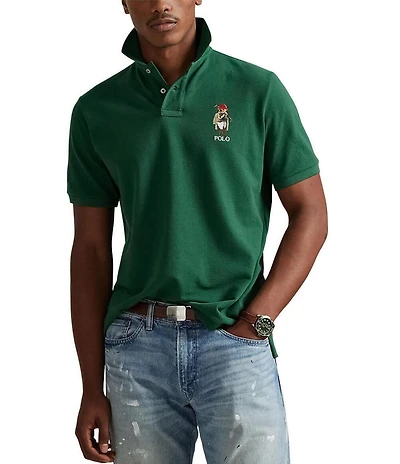 Polo Ralph Lauren Short Sleeve Classic Fit Polo Bear Mesh Polo Shirt