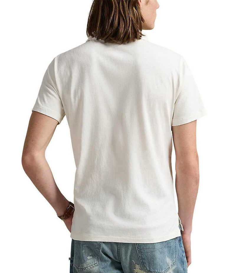 Polo Ralph Lauren Short Sleeve Linen-Blend Jersey Polo Shirt