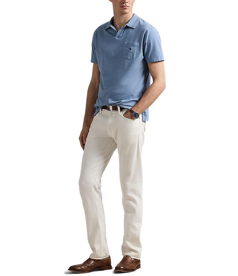 Polo Ralph Lauren Short Sleeve Linen-Blend Jersey Polo Shirt