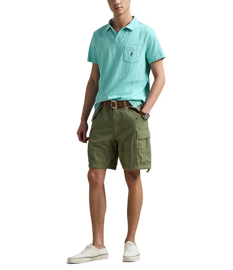 Polo Ralph Lauren Short Sleeve Linen-Blend Jersey Polo Shirt