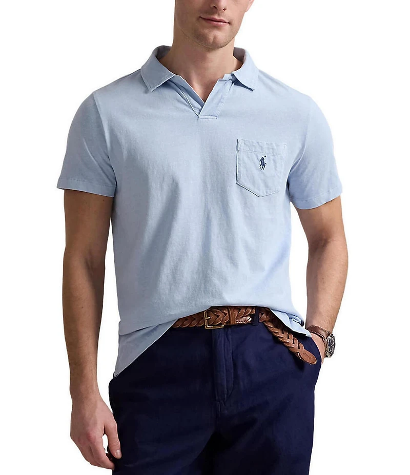 Polo Ralph Lauren Short Sleeve Linen-Blend Jersey Polo Shirt