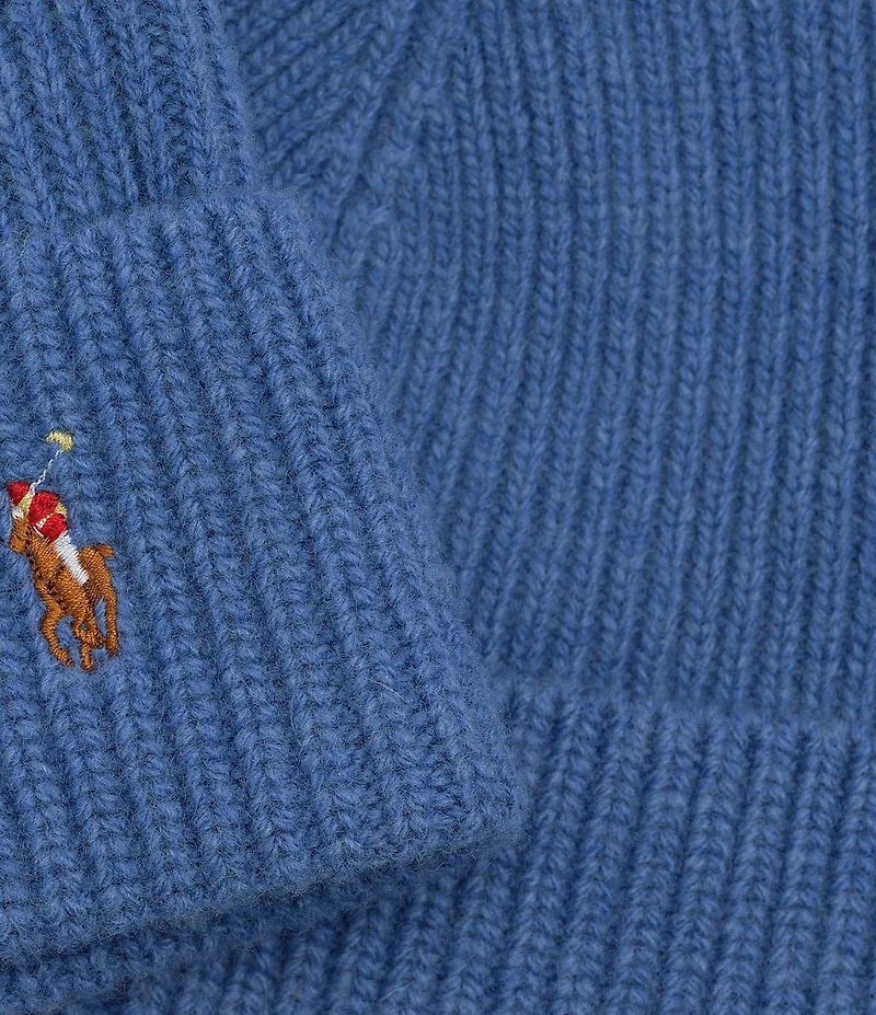 Polo Ralph Lauren Signature Cuff Wool Blend Beanie