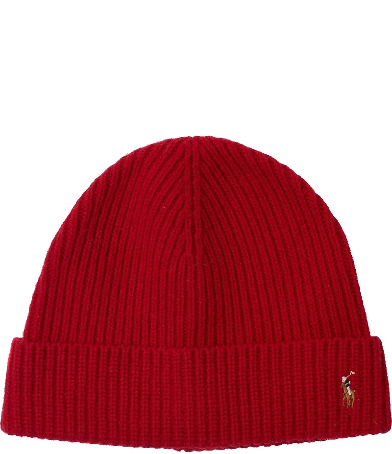 Polo Ralph Lauren Signature Cuff Wool Blend Beanie