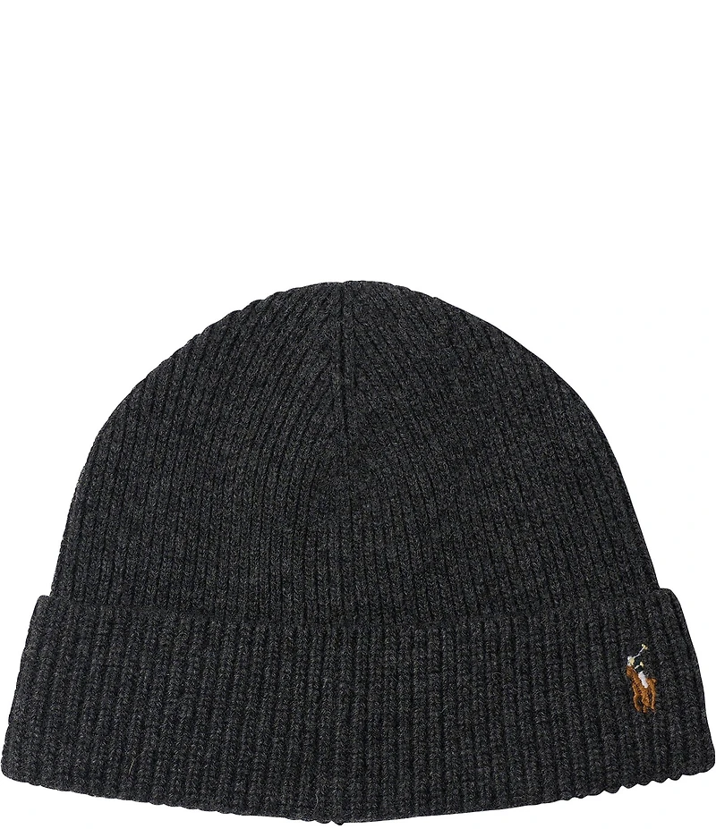 Polo Ralph Lauren Signature Cuff Wool Blend Beanie