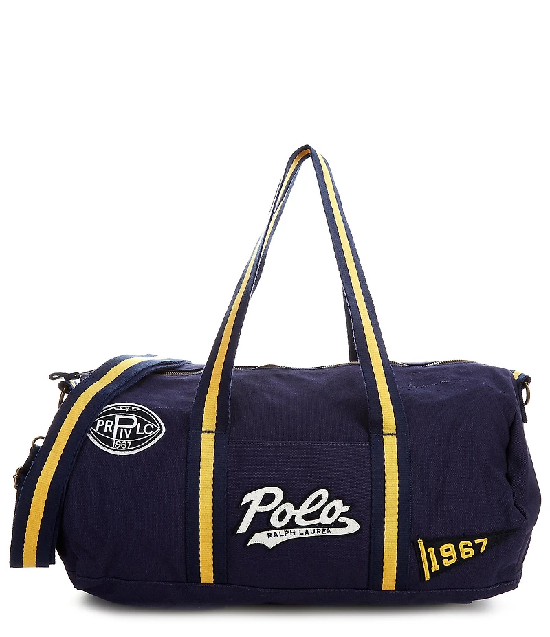 Polo Ralph Lauren Signature Logo Varsity Patch Duffle Bag