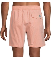 Polo Ralph Lauren Sky Lavender Seersucker Traveler Classic Swim Trunks
