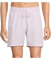 Polo Ralph Lauren Sky Lavender Seersucker Traveler Classic Swim Trunks