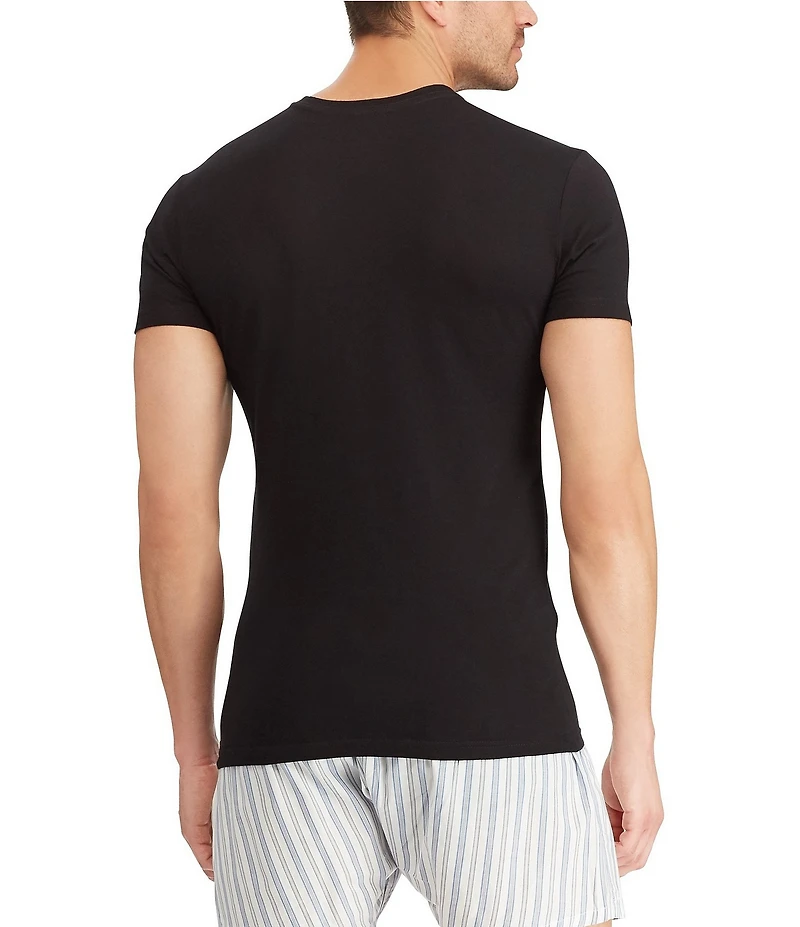 Polo Ralph Lauren Slim Fit Assorted V-Neck Undershirt T-Shirts 3-Pack