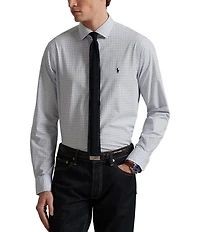 Polo Ralph Lauren Slim Fit Plaid Stretch Poplin Long Sleeve Woven Shirt