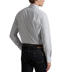 Polo Ralph Lauren Slim Fit Plaid Stretch Poplin Long Sleeve Woven Shirt