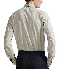 Polo Ralph Lauren Slim Fit Plaid Stretch Poplin Long Sleeve Woven Shirt