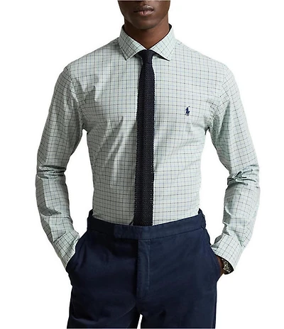 Polo Ralph Lauren Slim Fit Stretch Poplin Long Sleeve Woven Shirt
