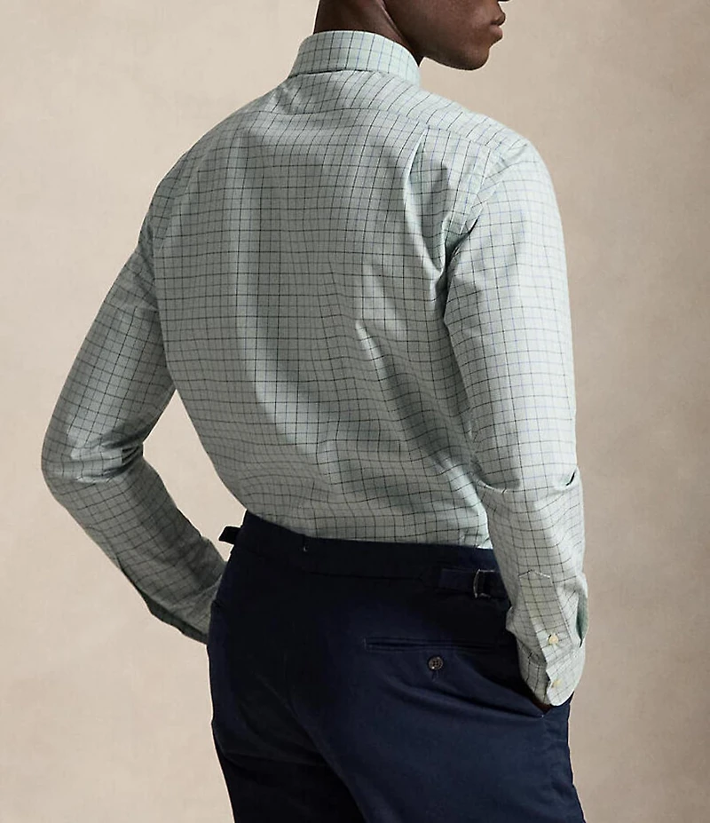 Polo Ralph Lauren Slim Fit Stretch Poplin Long Sleeve Woven Shirt