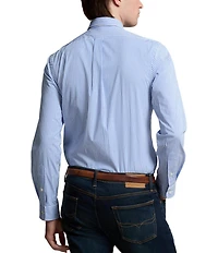 Polo Ralph Lauren Slim Fit Stripe Stretch Poplin Long Sleeve Woven Shirt