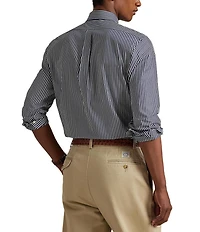 Polo Ralph Lauren Slim Fit Stripe Stretch Poplin Long Sleeve Woven Shirt