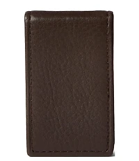 Polo Ralph Lauren Slim Pebbled Leather Money Clip