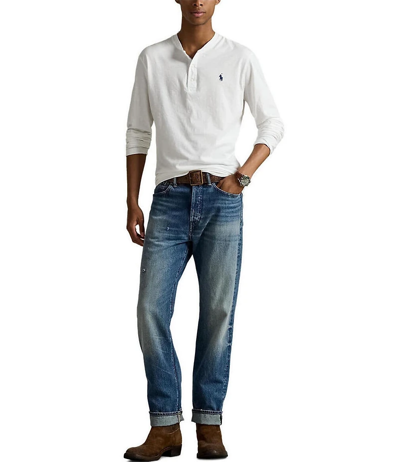 Polo Ralph Lauren Slub Jersey Long Sleeve Henley Shirt