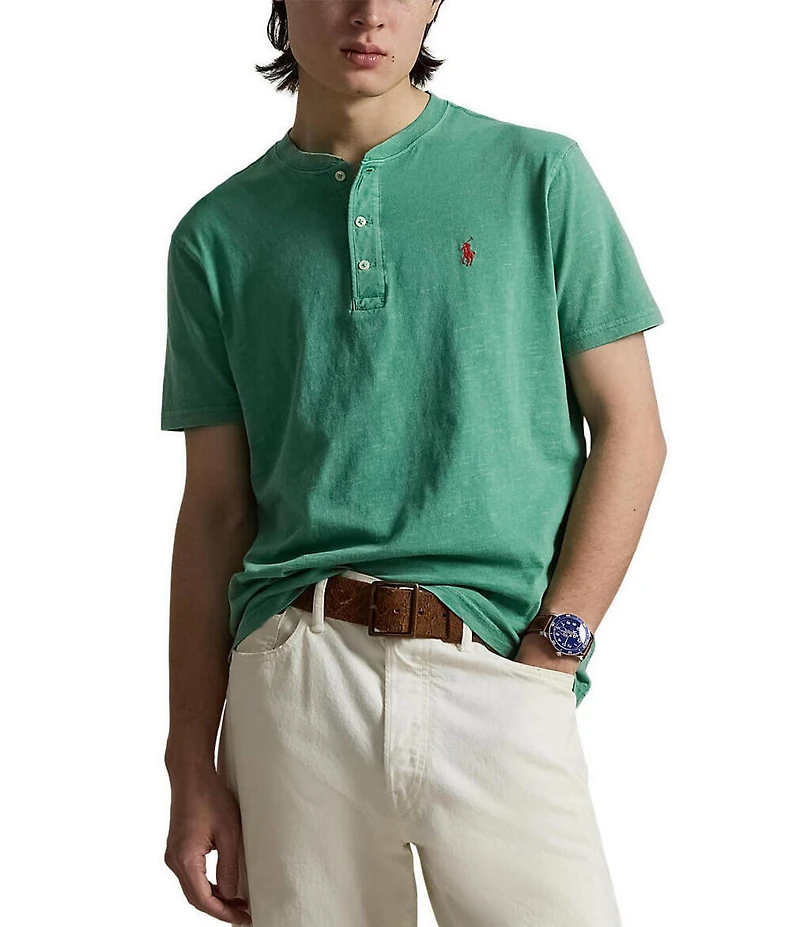 Polo Ralph Lauren Slub Jersey Short Sleeve Henley Shirt