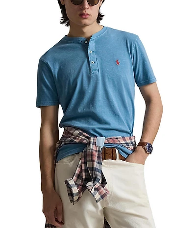 Polo Ralph Lauren Slub Jersey Short Sleeve Henley Shirt