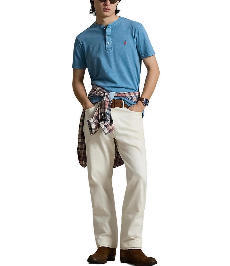 Polo Ralph Lauren Slub Jersey Short Sleeve Henley Shirt