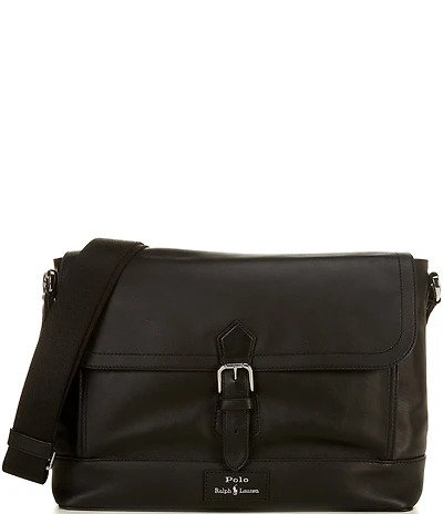 Polo Ralph Lauren Smooth Leather Messenger Bag