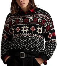 Polo Ralph Lauren Snowflake Cotton-Cashmere Sweater