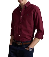 Polo Ralph Lauren Oxford Classic Fit Long Sleeve Garment Dyed Woven Shirt