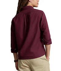 Polo Ralph Lauren Solid Garment-Dye Oxford Classic Fit Long Sleeve Woven Shirt