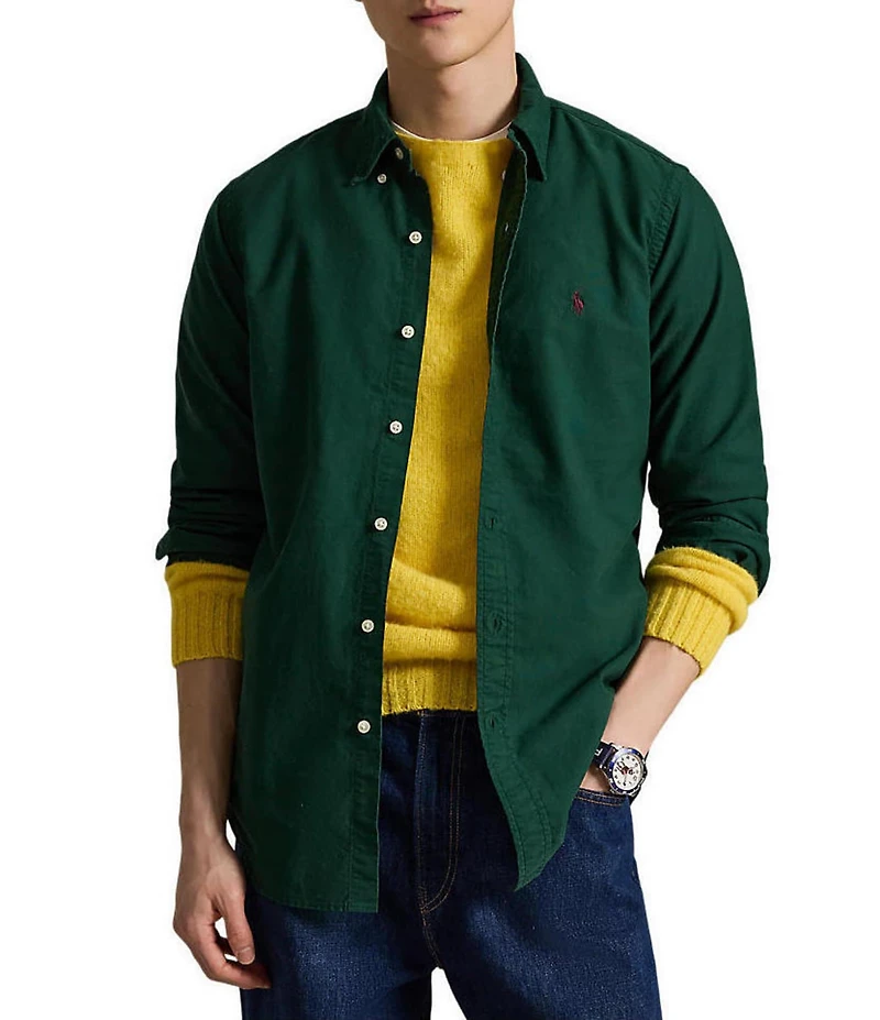 Polo Ralph Lauren Oxford Classic Fit Long Sleeve Garment Dyed Woven Shirt