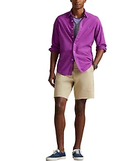 Polo Ralph Lauren Solid Garment-Dye Oxford Classic Fit Long Sleeve Woven Shirt